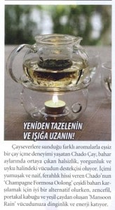 Yeniden Tazelenin ve Işığa Uzanın! | Chado Tea