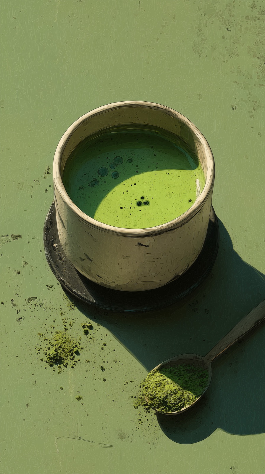 Matcha, whisked